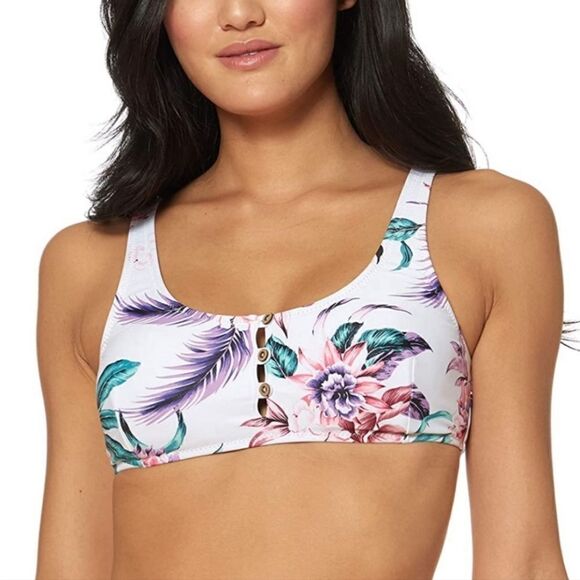 Jessica Simpson Floral Bathing Suit Top - Picture 1 of 2